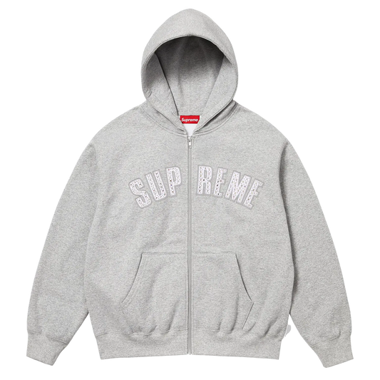 SUP RHINESTONE ZIP HOODIE