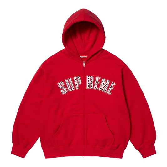 SUP RHINESTONE ZIP HOODIE